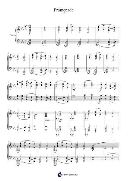 Pictures at an Exhibition - The Great Gates of Kiev Sheet Music by Modest Mussorgsky-Arr.Stilling