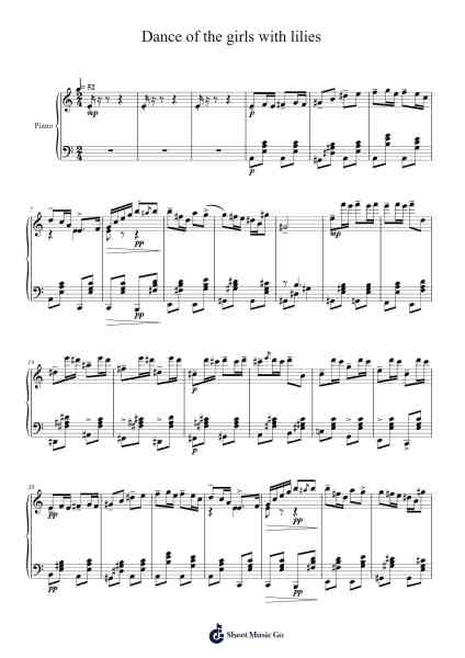 Dance of the girls with lilies Sheet Music by S. Prokofiev-Arr.Bettiane Rexpoe