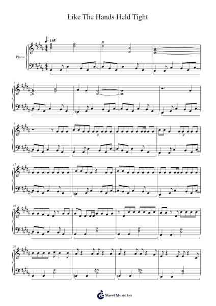 Like The Hands Held Tight Sheet Music by Beckfey Earlnice-Arr.Louisron Whitemax