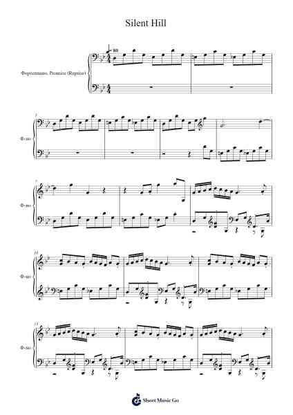 Silent Hill Sheet Music by Akira Yamaoka-Arr.Kensibyl