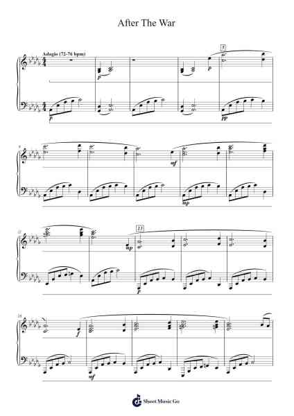 After The War Sheet Music by undefined-Arr.Bettiane Rexpoe