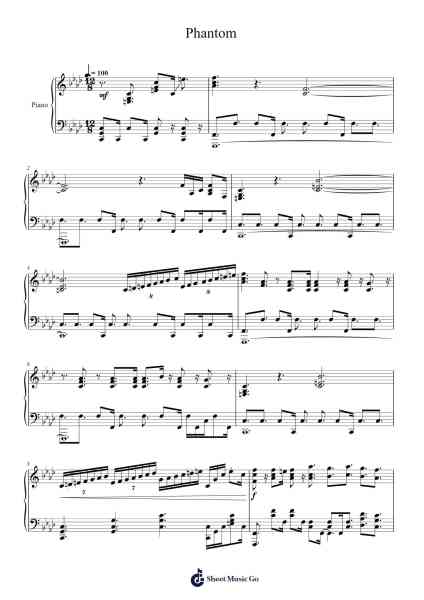 Phantom Sheet Music by undefined-Arr.Maypaul