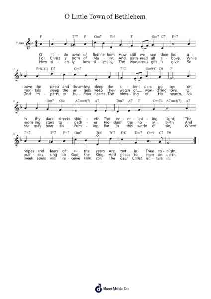 O Little Town of Bethlehem Sheet Music by Lewis H. Redner-Arr.Pumens Faulkgrant