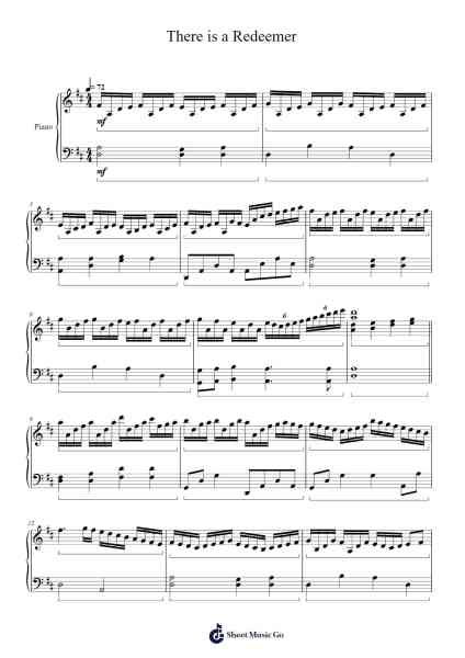 There is a Redeemer Sheet Music by Melody Green-Arr.Lesdes Sadel
