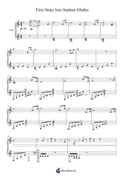 First Steps Into Sunken Glades Sheet Music by undefined-Arr.Otnold