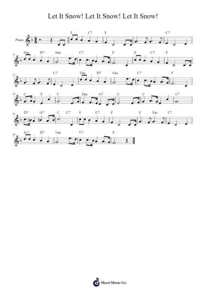 Let it Snow! Let it Snow! Let it Snow! Sheet Music by undefined-Arr.Mattvey Chilrick