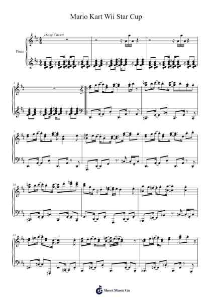 Mario Kart Wii Star Cup Sheet Music by undefined-Arr.Sainsgen Junebrowne