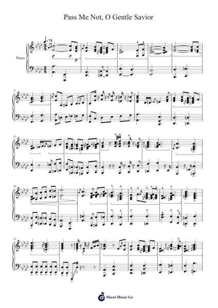 Pass Me Not, O Gentle Savior Sheet Music by Love-nsky-Arr.Besquinn