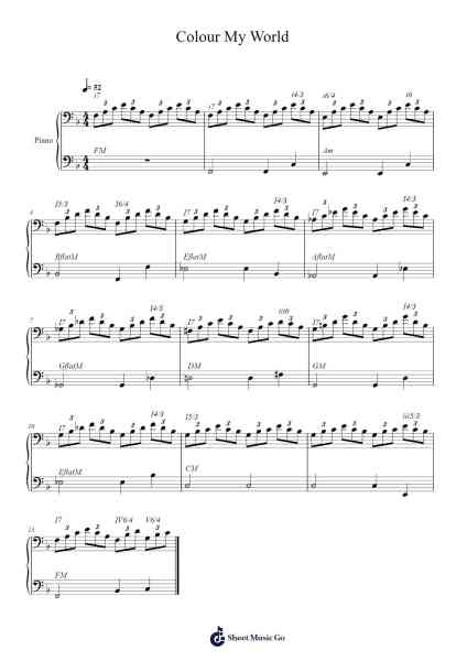 Colour My World Sheet Music by Chicago-Arr.Laupound