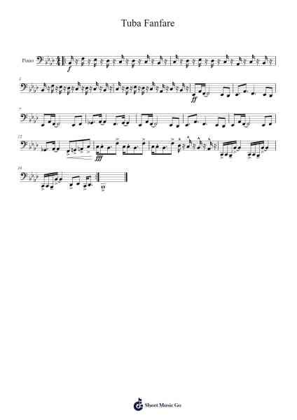 Bloody Tears Tuba Fanfare Sheet Music by Goddan Pulldict-Arr.Souyet Jamesnolds