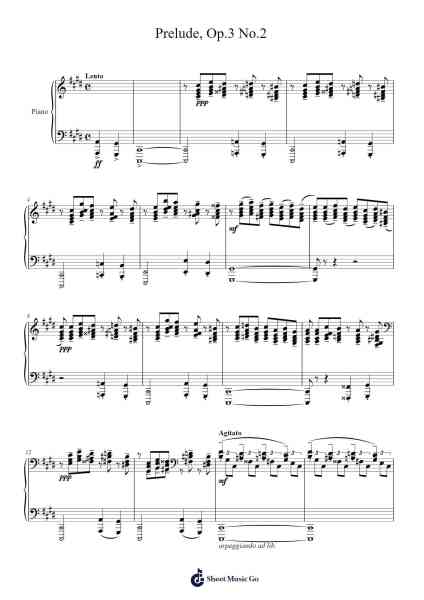 Prelude in C-sharp Minor, Op. 3 No. 2 Sheet Music by Sergei Rachmaninoff-Arr.Maudtance Waybert