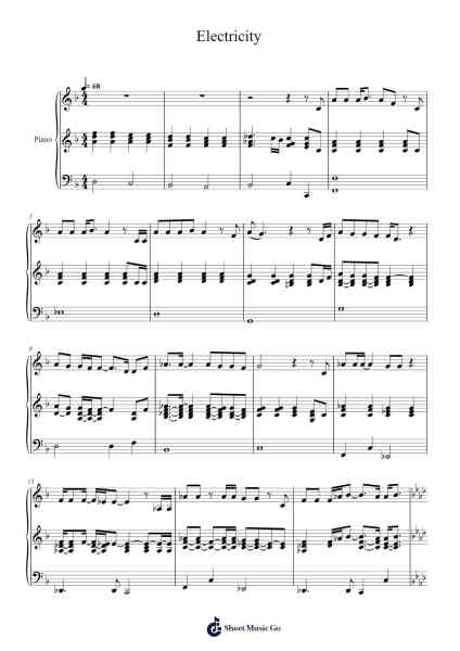 Electricity Sheet Music by Elton John-Arr.Lynchric
