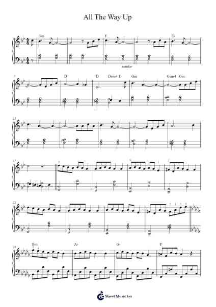All The Way Up Sheet Music by Vincent Mühlbichler-Arr.Bradfred Copsweet