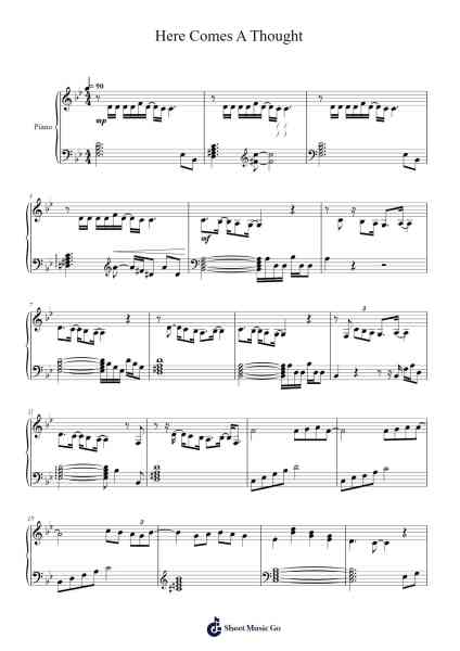 Here Comes A Thought Sheet Music by Rebecca Sugar-Arr.Brucefe Payjim