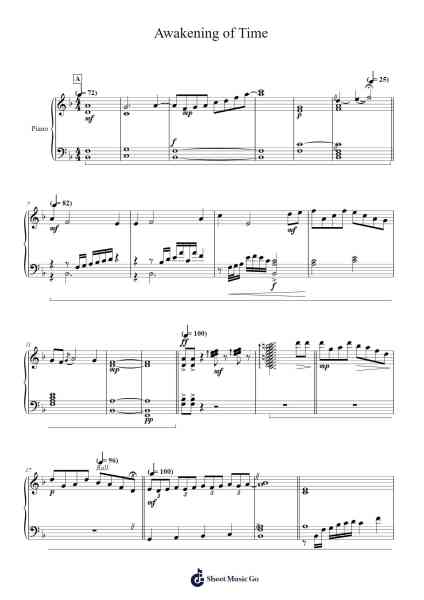 Awakening of Time Sheet Music by Vinnie Guardino-Arr.Trollfax