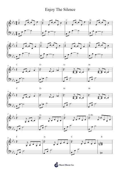 Enjoy The Silence Sheet Music by Depeche Mode-Arr.Quintle