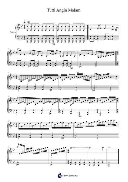 Tutti Angin Malam Sheet Music by Erwin Gutawa-Arr.Runiel Faulktave