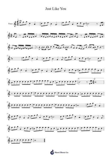 Just Like You Sheet Music by Alec Benjamin-Arr.Dierloyd Windcol