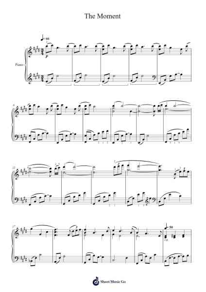 The Moment Sheet Music by undefined-Arr.Ldad Jeanvan