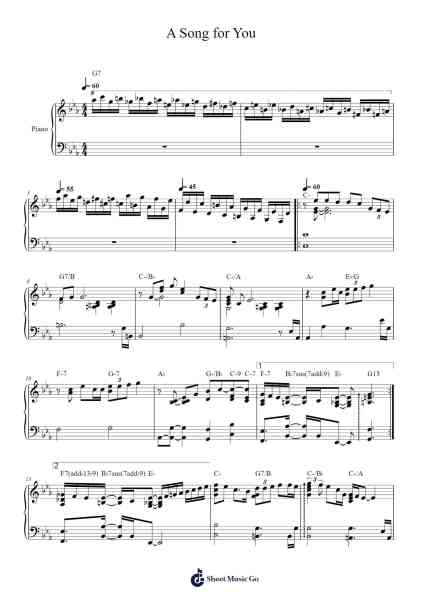A Song for You Sheet Music by Leon Russell-Arr.Geornic Hicksjoe