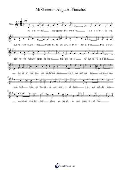 Mi General Sheet Music by undefined-Arr.Yulejah