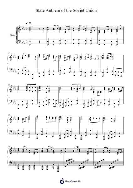 State Anthem of the Soviet Union Sheet Music by undefined-Arr.Pomeo Walshbee