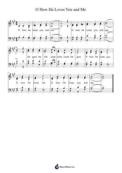 O How He Loves You and Me Sheet Music by undefined-Arr.Putess Cranenions