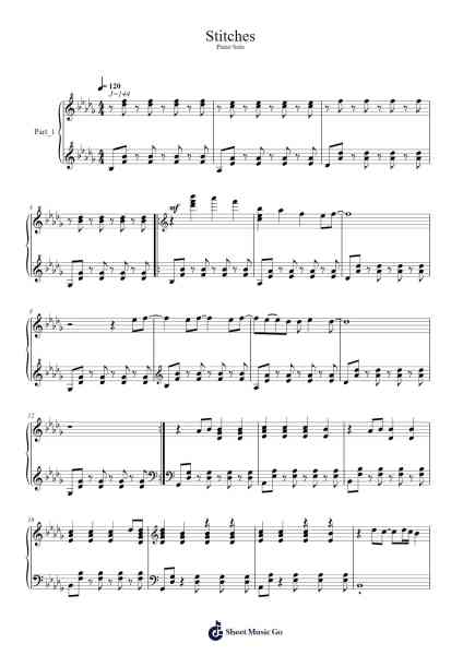 Stitches Sheet Music by undefined-Arr.Sailsharte Troypril