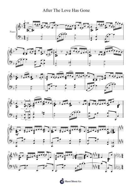 After The Love Has Gone Sheet Music by Earth, Wind & Fire-Arr.Jecie Youngjean