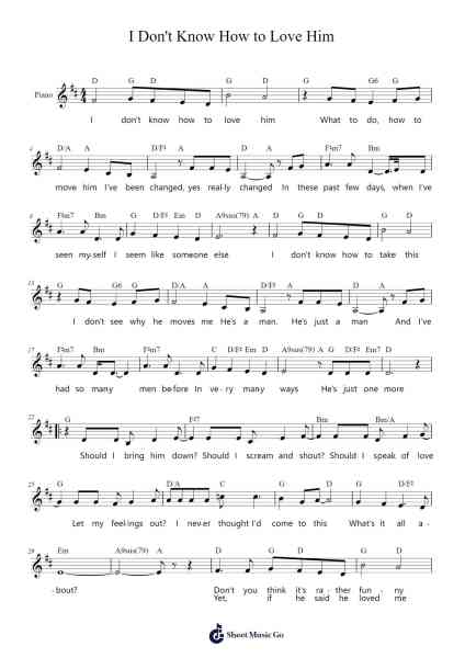 I Don't Know How to Love Him Sheet Music by Andrew Lloyd Webber-Arr.Stelgil Kaycia
