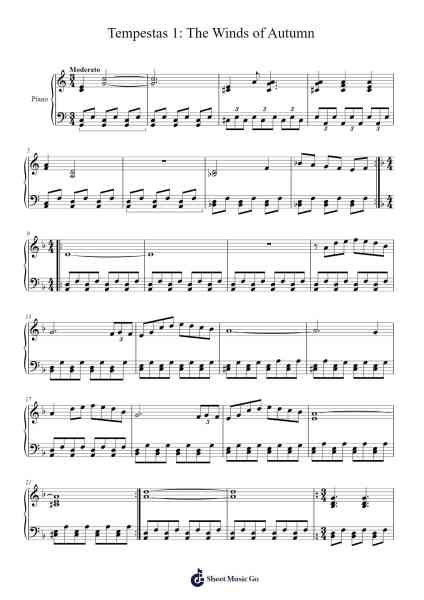 Tempestas 1: The Winds of Autumn Sheet Music by John D. Antesberger III-Arr.Freetein