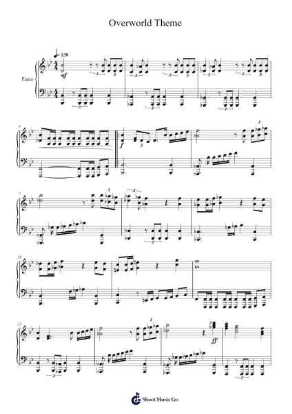 The Legend of Zelda - Overworld Theme Sheet Music by Koji Kondo-Arr.Humlop