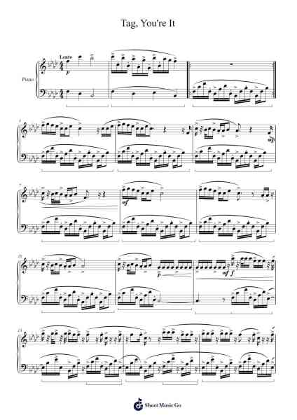 Tag, You're It Sheet Music by Peabell-Arr.Dilmos
