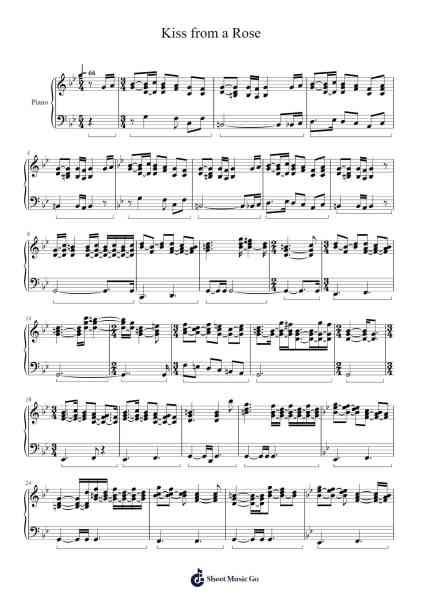 Kiss from a Rose Sheet Music by Seal-Arr.Lhous Veholmes