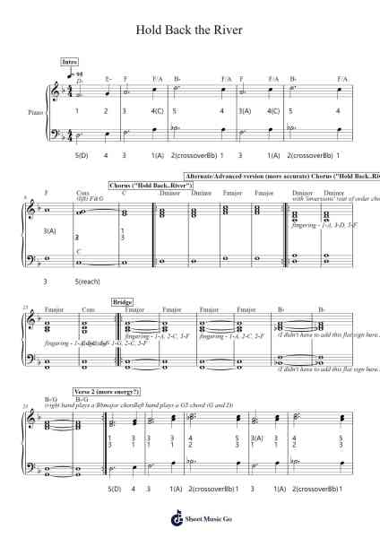 Hold Back the River Sheet Music by undefined-Arr.Chadner