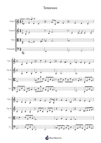 Tennessee Sheet Music by Hans Zimmer-Arr.Kentnice Dalnoah
