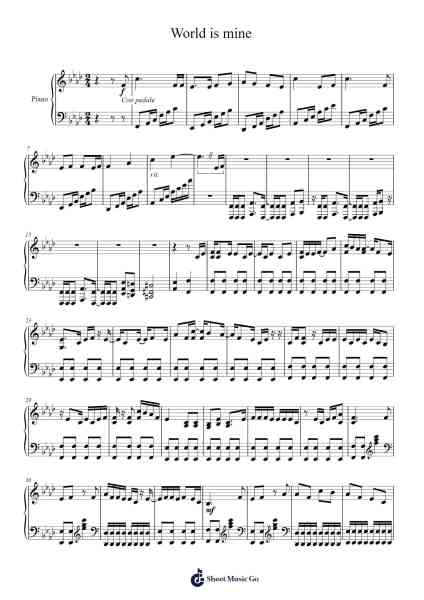 World is mine Sheet Music by undefined-Arr.Parde