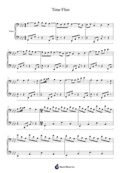 Time Flies Sheet Music by Ryan Bluteau-Arr.Dawnbian Sherqe