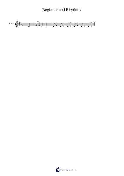Beginner and Rhythms Sheet Music by Holly Dunn-Arr.Calthel Chafra
