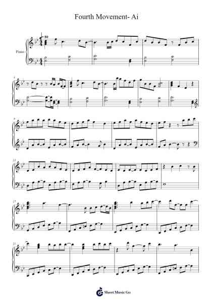 Fourth Movement- Ai(Work In Progress) Sheet Music by undefined-Arr.Beautle