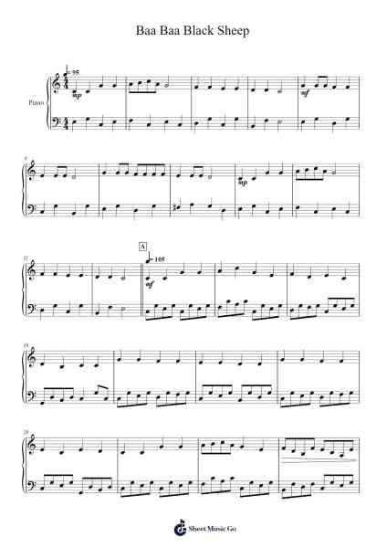 Baa Baa Black Sheep Sheet Music by undefined-Arr.Doulow