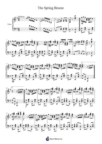 The Spring Breeze Sheet Music by undefined-Arr.Orence
