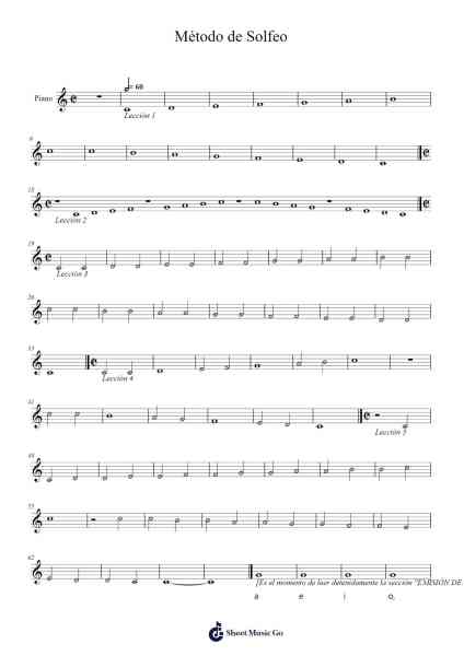 Método de Solfeo Sheet Music by Hilarión Eslava-Arr.Swinthea