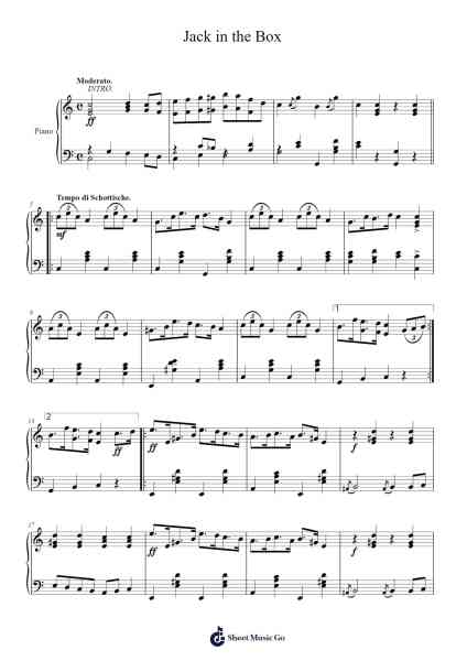Jack in the Box Sheet Music by THOMAS S. ALLEN-Arr.Payrusk