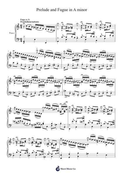 Prelude and Fugue in A minor Sheet Music by Gábor SZÉKELY-Arr.Wheatlin Ranpkins