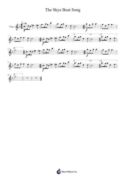 The Skye Boat Song Sheet Music by undefined-Arr.Dowar Warford
