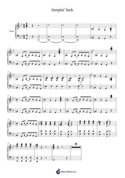 Jumpin' Jack Sheet Music by undefined-Arr.Barias Raborn