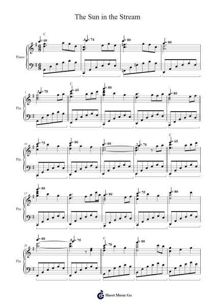 The Sun in the Stream Sheet Music by Enya-Arr.Westier Haylay