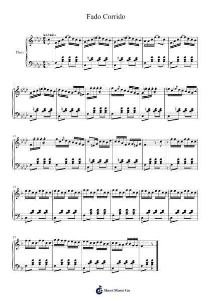 Fado Corrido Sheet Music by Eduardo da Fonseca}
40. 《maherelghamry-Arr.Chamtra