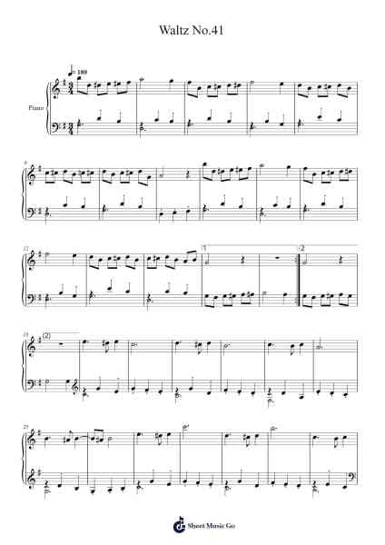 Waltz No.41 Sheet Music by Tuukka Jokilehto-Arr.Kerrdutt Anda